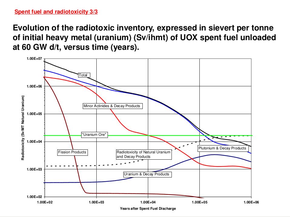 Time Evolution of Radiotoxic Inventory of Spent Nuclear Fuel